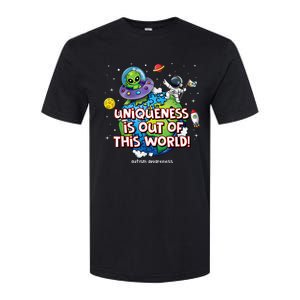 Uniqueness Is Out Of This World Autism Awareness Softstyle CVC T-Shirt