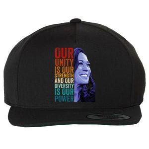 Unity Is Our Strength Diversity Is Our Power Kamala Harris Wool Snapback Cap