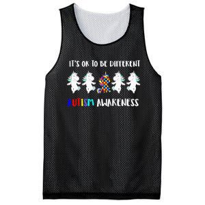 Unicorn It's OkTo Be Different Autism Awareness Tee Mesh Reversible Basketball Jersey Tank