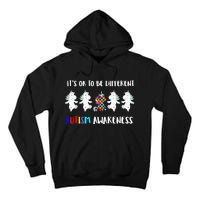 Unicorn It's OkTo Be Different Autism Awareness Tee Tall Hoodie