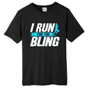 Ultramarathon I Run For The Bling Ultra Marathon Runner Tall Fusion ChromaSoft Performance T-Shirt