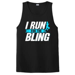 Ultramarathon I Run For The Bling Ultra Marathon Runner PosiCharge Competitor Tank