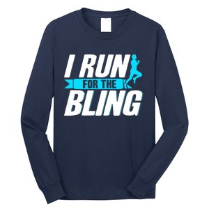 Ultramarathon I Run For The Bling Ultra Marathon Runner Long Sleeve Shirt