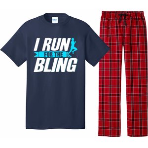 Ultramarathon I Run For The Bling Ultra Marathon Runner Pajama Set