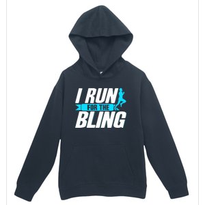 Ultramarathon I Run For The Bling Ultra Marathon Runner Urban Pullover Hoodie