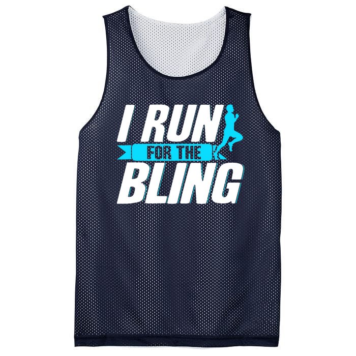 Ultramarathon I Run For The Bling Ultra Marathon Runner Mesh Reversible Basketball Jersey Tank