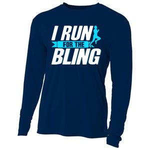 Ultramarathon I Run For The Bling Ultra Marathon Runner Cooling Performance Long Sleeve Crew