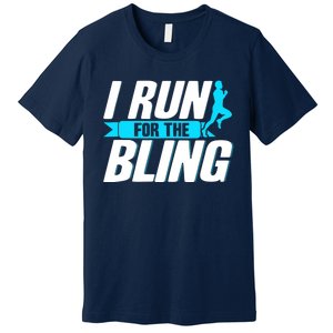 Ultramarathon I Run For The Bling Ultra Marathon Runner Premium T-Shirt