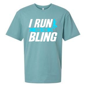 Ultramarathon I Run For The Bling Ultra Marathon Runner Sueded Cloud Jersey T-Shirt