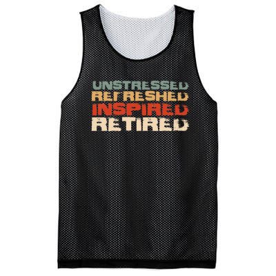 Unstressed Inspired Retired Mesh Reversible Basketball Jersey Tank