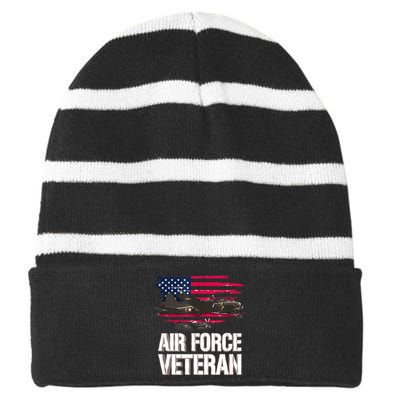 Unity Is Strength Striped Beanie with Solid Band