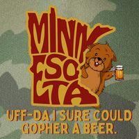 Uffda I Sure Could Gopher A Beer Mn Gopher Legacy Tie Dye Trucker Hat