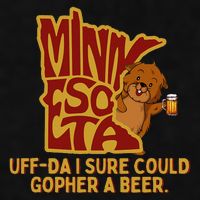 Uffda I Sure Could Gopher A Beer Mn Gopher Ladies PosiCharge Tri-Blend Wicking Tank
