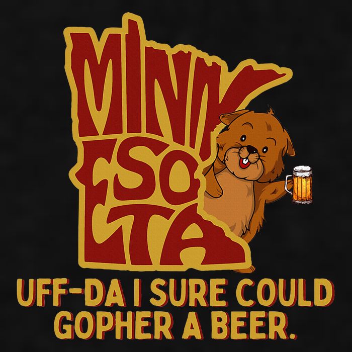 Uffda I Sure Could Gopher A Beer Mn Gopher Ladies PosiCharge Tri-Blend Wicking Tank
