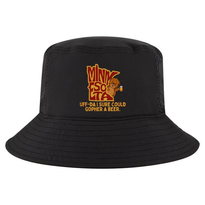 Uffda I Sure Could Gopher A Beer Mn Gopher Cool Comfort Performance Bucket Hat