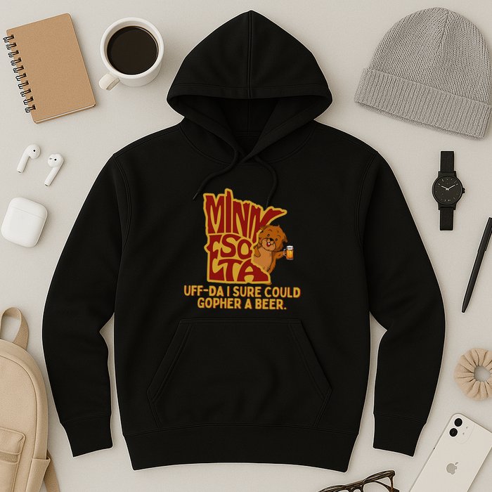 Uffda I Sure Could Gopher A Beer Mn Gopher Hoodie