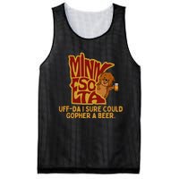 Uffda I Sure Could Gopher A Beer Mn Gopher Mesh Reversible Basketball Jersey Tank