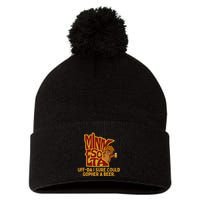 Uffda I Sure Could Gopher A Beer Mn Gopher Pom Pom 12in Knit Beanie