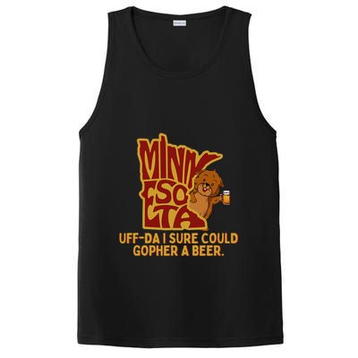 Uffda I Sure Could Gopher A Beer Mn Gopher PosiCharge Competitor Tank