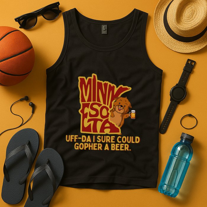 Uffda I Sure Could Gopher A Beer Mn Gopher Tank Top