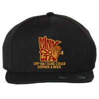 Uffda I Sure Could Gopher A Beer Mn Gopher Wool Snapback Cap