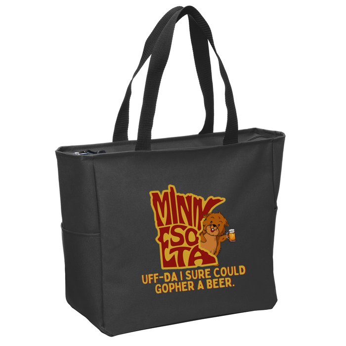 Uffda I Sure Could Gopher A Beer Mn Gopher Zip Tote Bag