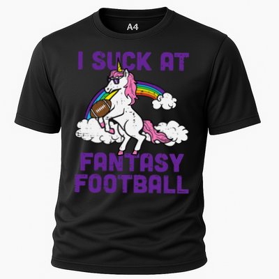 Unicorn I Suck At Fantasy Football Funny FFL Loser Performance Shirt