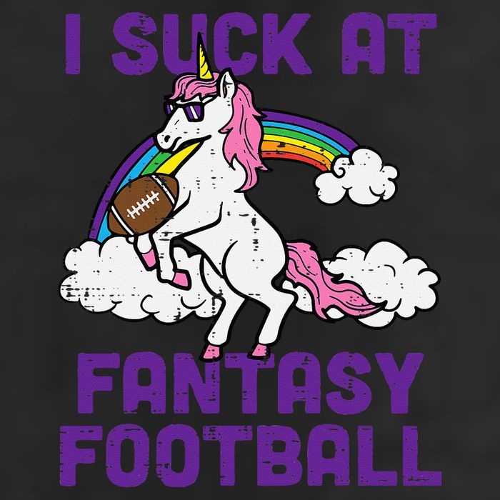 Unicorn I Suck At Fantasy Football Funny FFL Loser Beanie