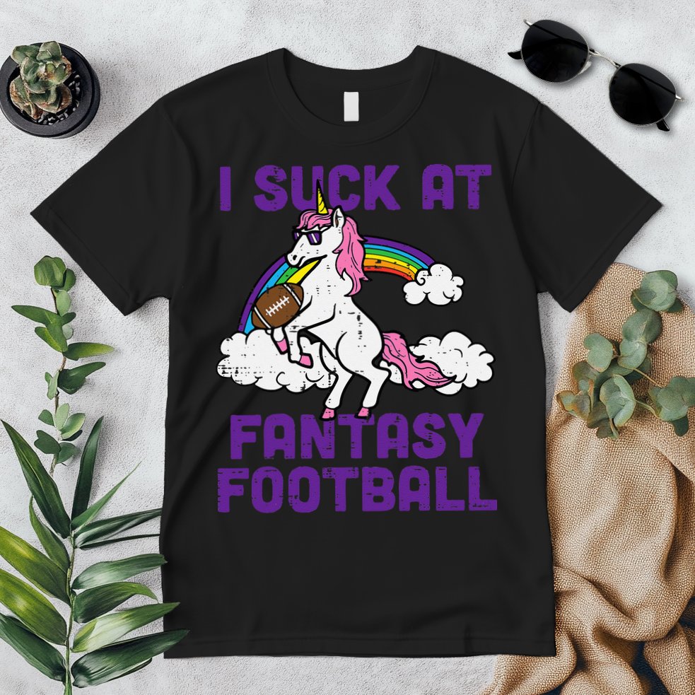 Unicorn I Suck At Fantasy Football Funny FFL Loser Premium T-Shirt