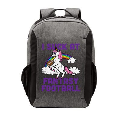 Unicorn I Suck At Fantasy Football Funny FFL Loser Vector Backpack