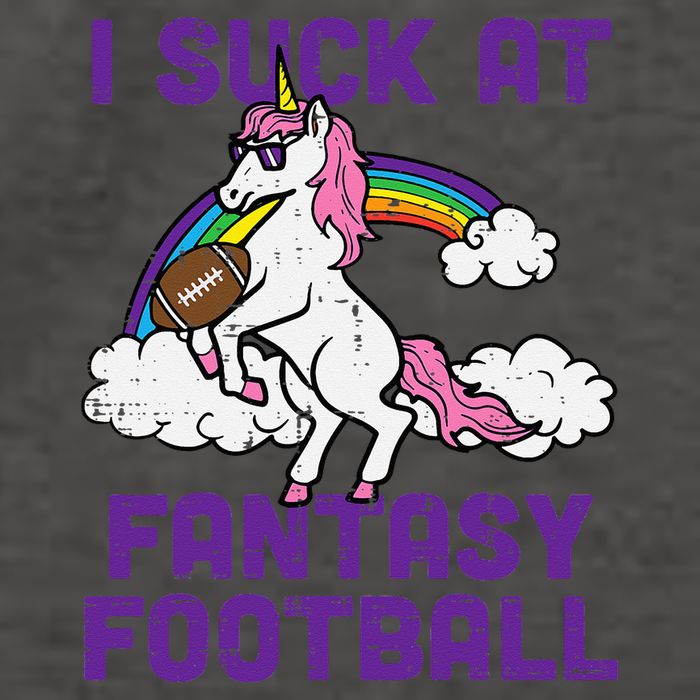 Unicorn I Suck At Fantasy Football Funny FFL Loser Vector Backpack