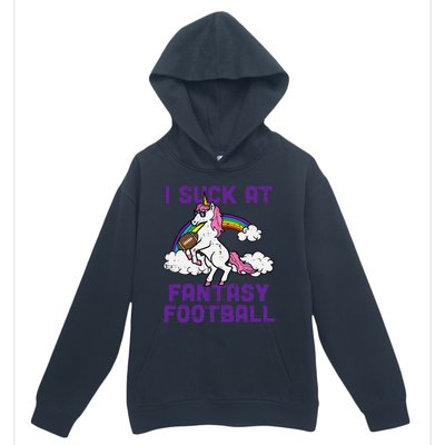 Unicorn I Suck At Fantasy Football Funny FFL Loser Urban Pullover Hoodie