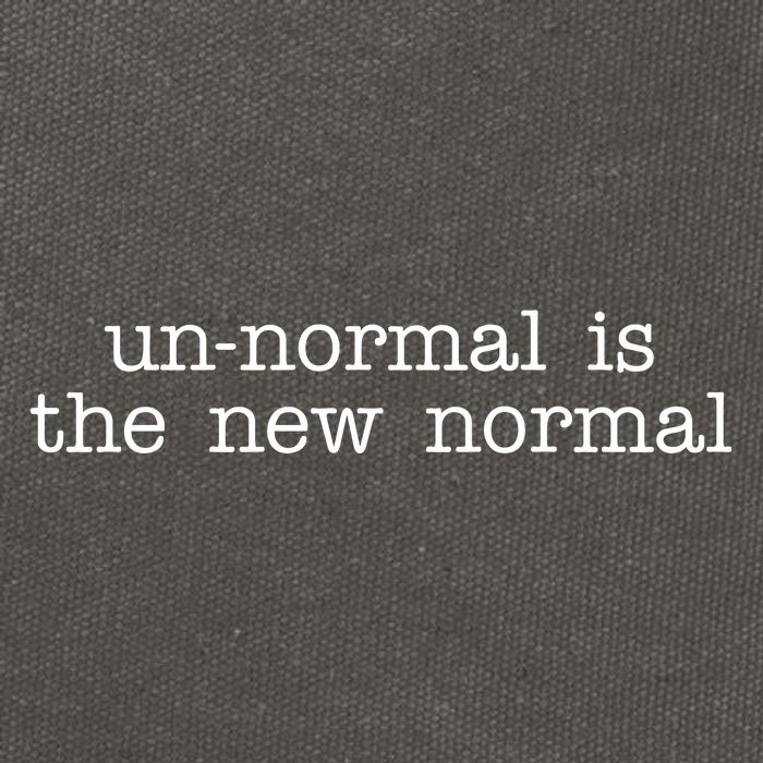 Unnormal Is The New Normal Cotton Canvas Backpack
