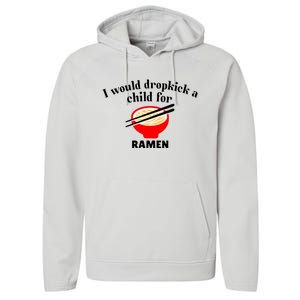 Unethicalthreads I Would Dropkick A Child For Ramen Performance Fleece Hoodie