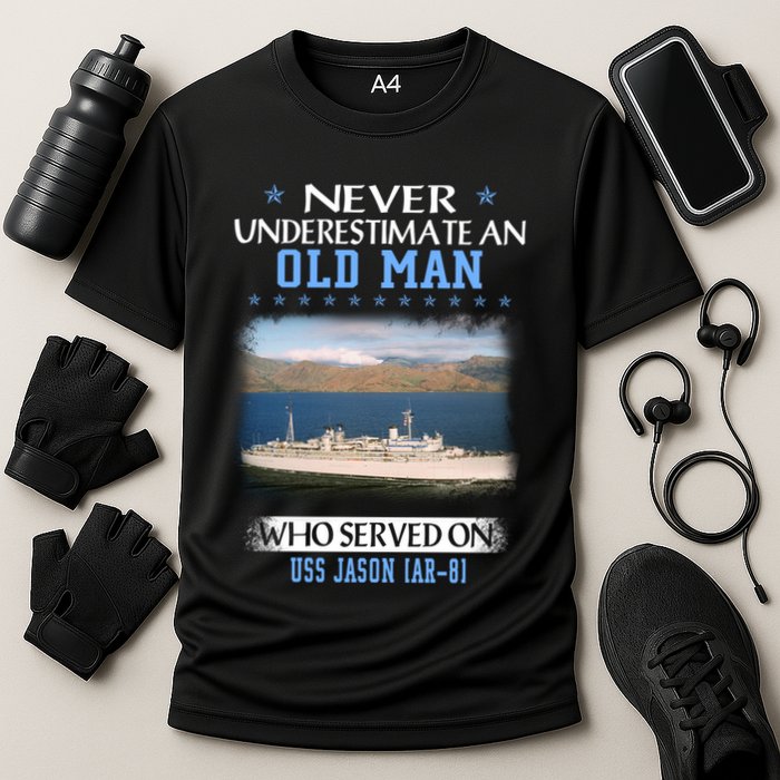 Uss Jason Ar8 Veterans Day Father Day Meaningful Gift Cooling Performance Crew T-Shirt
