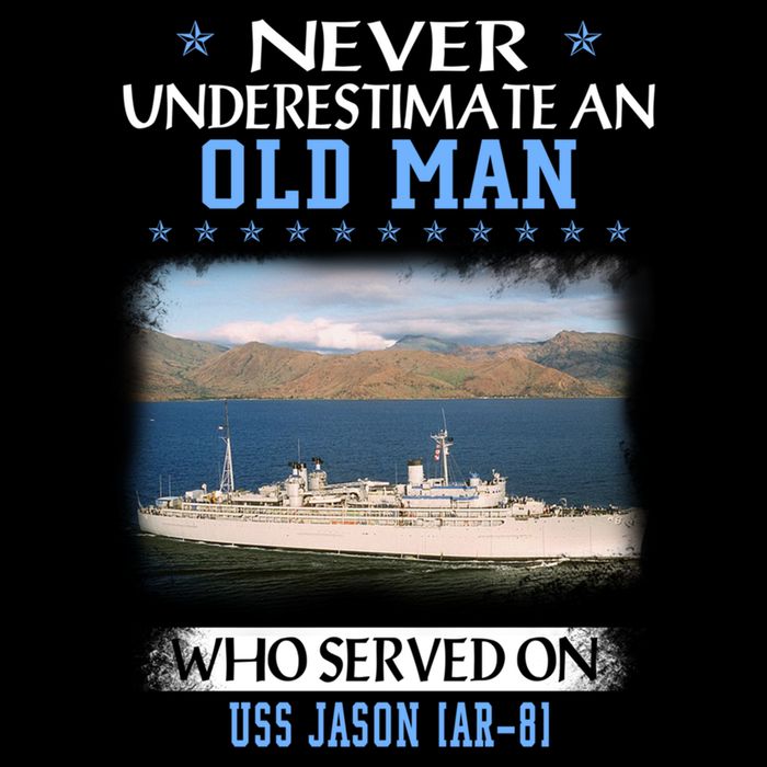 Uss Jason Ar8 Veterans Day Father Day Meaningful Gift 7-Panel Snapback Hat