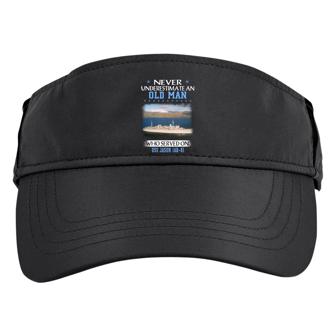 Uss Jason Ar8 Veterans Day Father Day Meaningful Gift Adult Drive Performance Visor