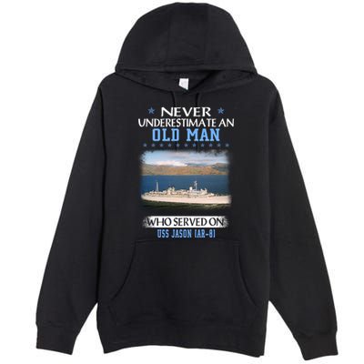 Uss Jason Ar8 Veterans Day Father Day Meaningful Gift Premium Pullover Hoodie
