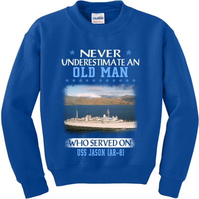 Uss Jason Ar8 Veterans Day Father Day Meaningful Gift Kids Sweatshirt