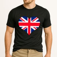 Union Jack British Flag Heart British Isles Cooling Performance Crew T-Shirt