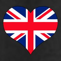 Union Jack British Flag Heart British Isles Adult Drive Performance Visor