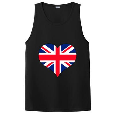 Union Jack British Flag Heart British Isles PosiCharge Competitor Tank