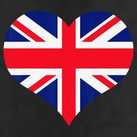 Union Jack British Flag Heart British Isles Adult Drive Performance Visor