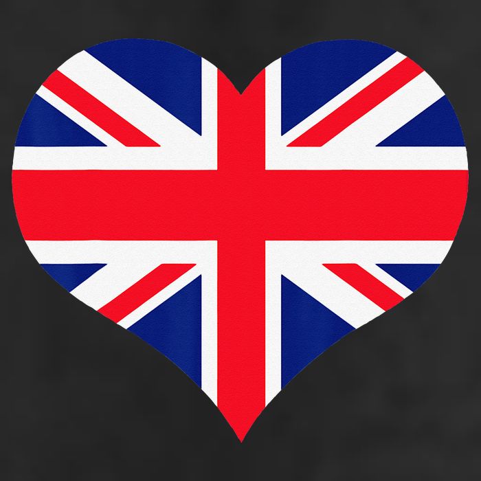 Union Jack British Flag Heart British Isles 25L Jumbo Tote