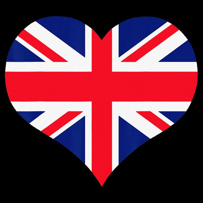 Union Jack British Flag Heart British Isles Pom Pom 12in Knit Beanie