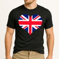 Union Jack British Flag Heart British Isles Cooling Performance Crew T-Shirt
