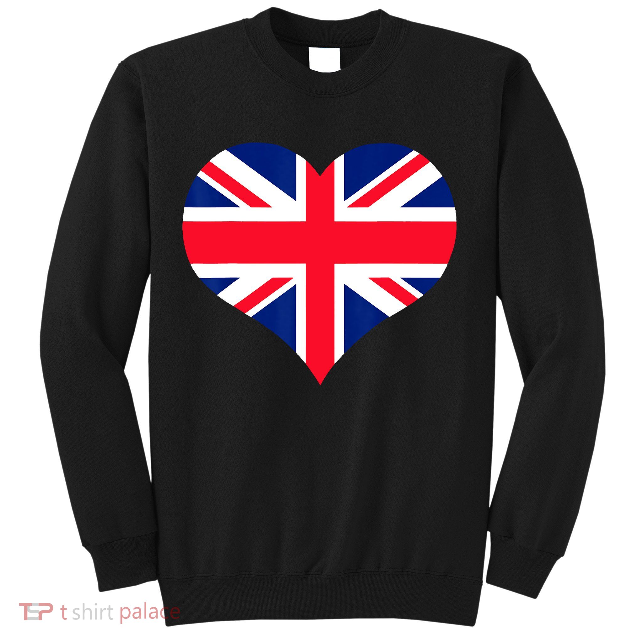 Union Jack British Flag Heart British Isles Sweatshirt