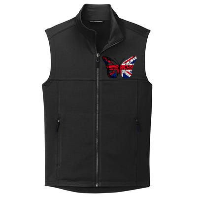 Union Jack Butterfly Butterflies Flag Wings British UK Flag Collective Smooth Fleece Vest