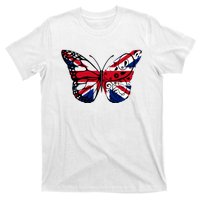 Union Jack Butterfly Butterflies Flag Wings British UK Flag T-Shirt