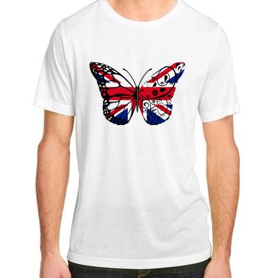 Union Jack Butterfly Butterflies Flag Wings British UK Flag Adult ChromaSoft Performance T-Shirt